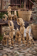 IB Laursen - Julebuk, m/brunt bånd, H43 cm