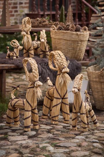 Ib Laursen - Julebuk m/brunt bånd og skæg, H44cm