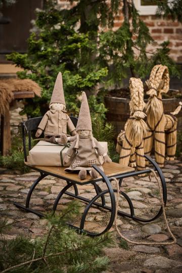 Ib Laursen - Julebuk m/brunt bånd og skæg, H59cm