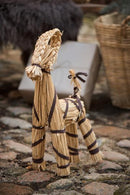 IB Laursen - Julebuk, m/brunt bånd, H43 cm