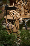 IB Laursen - Julebuk, m/brunt bånd, H43 cm