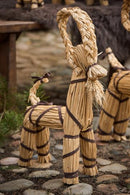 Ib Laursen - Julebuk m/brunt bånd og skæg, H59cm