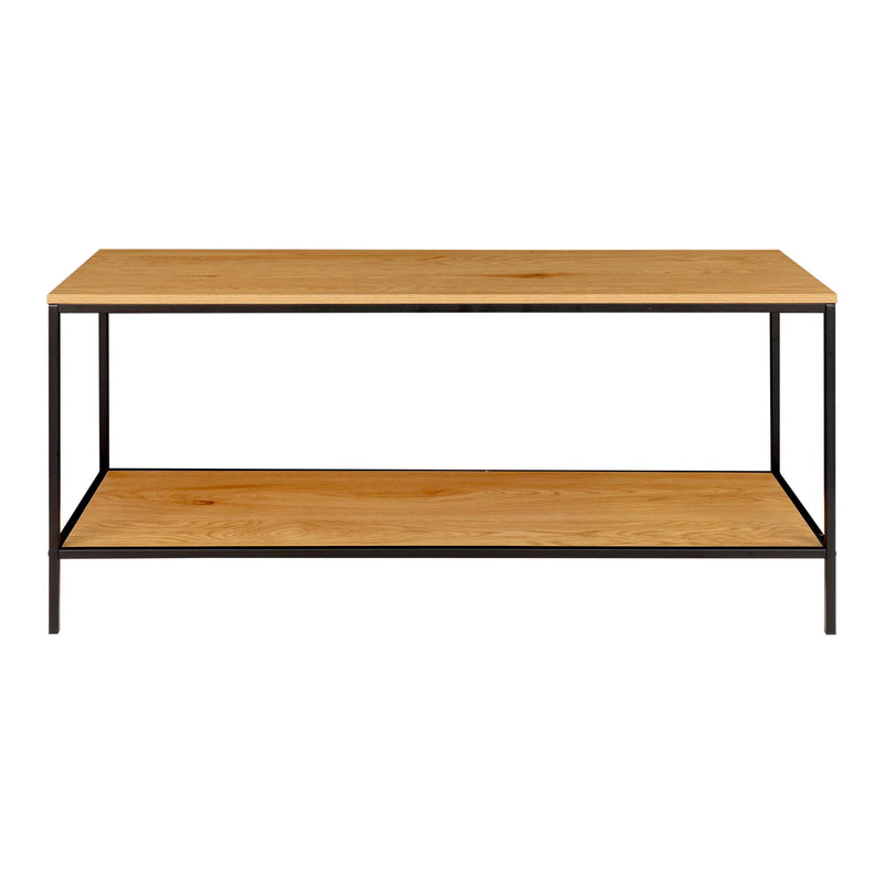 House Nordic - Vita TV-Bænk - egetræslook hylder, 100x36x45 cm