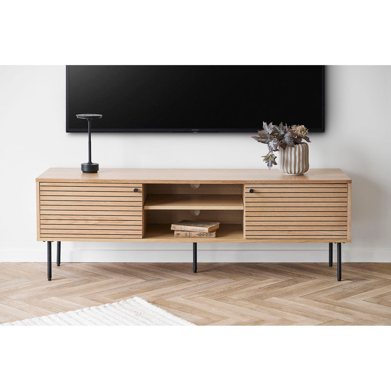 House Nordic - Kyoto TV-bænk, egefiner, 150x40x50cm