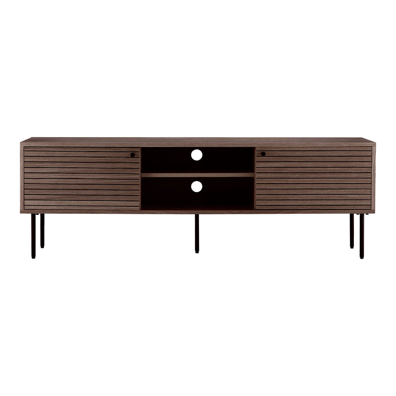 House Nordic - Kyoto TV-bænk, smoked egefiner, 150x40x50cm