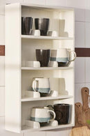 Ib laursen - Væghylde m/4 opdelte hylder 12 rum UNIKA, Hvid