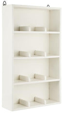 Ib laursen - Væghylde m/4 opdelte hylder 12 rum UNIKA, Hvid