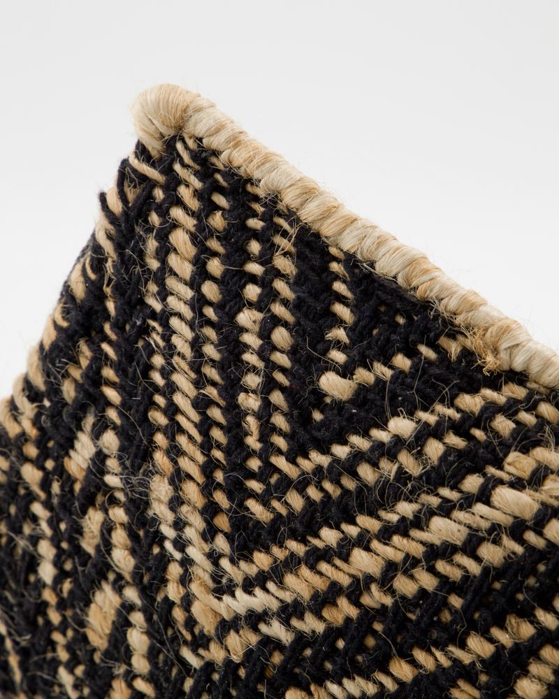 House Doctor - Tæppe, Monta, Sort, Natural, 130x83 cm