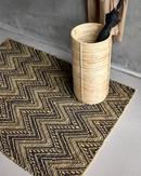 House Doctor - Tæppe, Monta, Sort, Natural, 130x83 cm