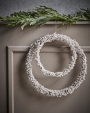 House Doctor - Krans, Winter, Hvid, Ø23 cm