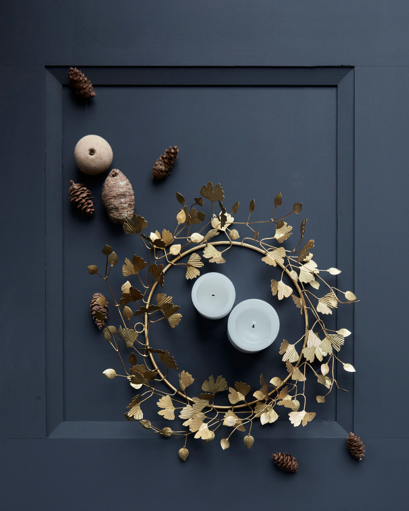 House Doctor - Krans, Twigs, Messingfinish, Ø41 cm