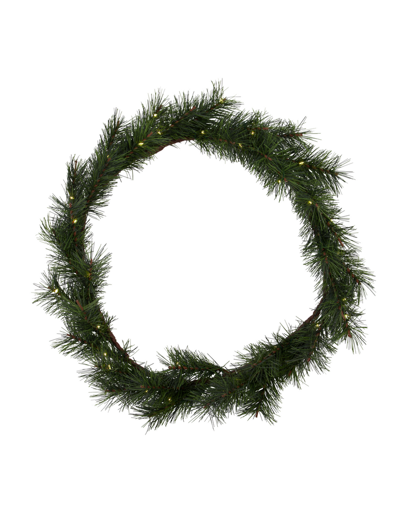 House Doctor - Krans med LED, Peuce, Natur, Ø40 cm