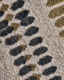 House Doctor - Pudebetræk, Moota, Råhvid/Sennepsgul, 50x50cm