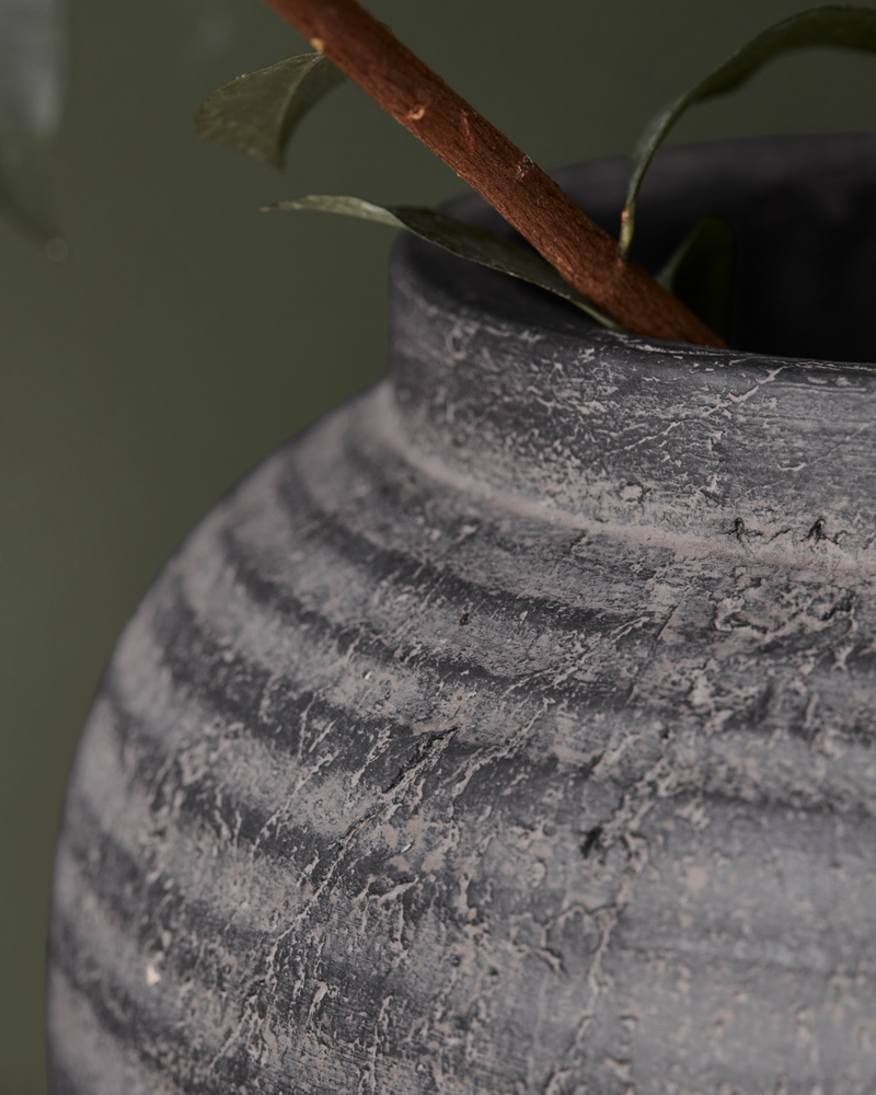 House Doctor - Urtepotte, Hafa, Grå, Brun, H26 cm