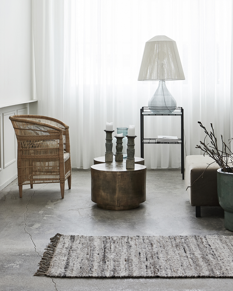 House Doctor - Sofabord, Rota, Antik messing, H35 cm