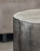 House Doctor - Sofabord, Rota, Børstet sølv, H35 cm