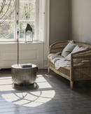 House Doctor - Sofabord, Rota, Børstet sølv, H35 cm