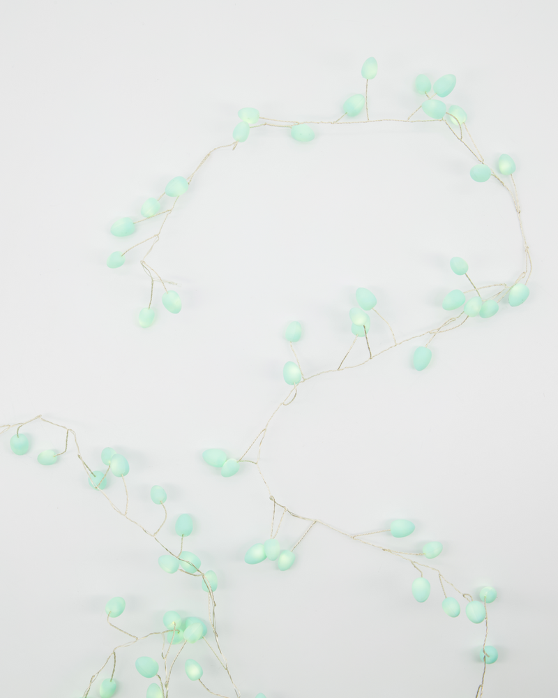 House Doctor - Lyskæde, Cher, Turkis, Sølv 100 LED lys