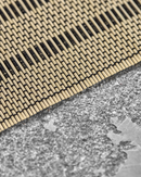 House Doctor - Dækkeserviet, Fica, Sort, Natural, 4 stk.