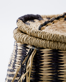 House Doctor - Opbevaringskurv, Isa, Natur, Sort, Ø23 cm