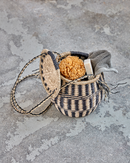 House Doctor - Opbevaringskurv, Isa, Natur, Sort, Ø23 cm