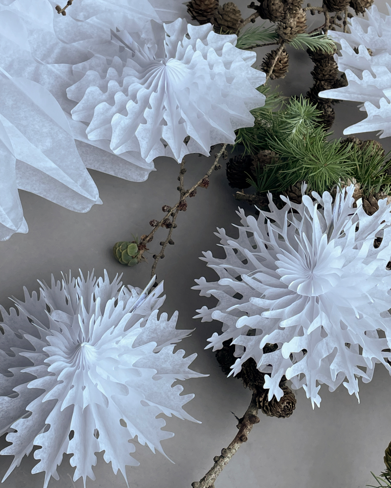 House Doctor - Papirsophæng, Fold, Hvid, 12 stk.