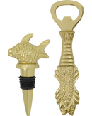 House Doctor Bar tilbehør Fish Antikt guld