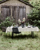 House Doctor - Dug, Join, Sort, Råhvid 260x150 cm