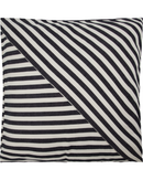 House Doctor Pudebetræk Azy Sort Råhvid