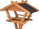Trixie - Natura Fuglefoderhus med Stativ, 52x34,5x33,5 cm H:134 cm - Brun Glaseret Fyrretræ