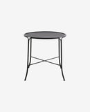 Nordal - OLIVO havebord, ø75 – sort – Ø75 × H74 cm