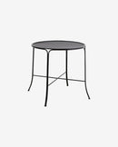 Nordal - OLIVO havebord, ø75 – sort – Ø75 × H74 cm