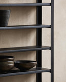 Nordal - ZAROS hylde – sort – B61 × D12 × H100 cm
