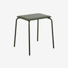 Nordal - ESA taburet – grøn – L45 × B40 × H48 cm