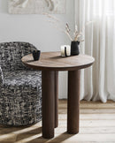 Nordal - HELIN cafébord – natur – Ø70 × H75 cm