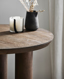 Nordal - HELIN cafébord – natur – Ø70 × H75 cm
