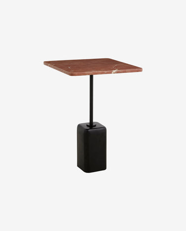 Nordal - CHAO sidebord, marmor – rust – L40 × B40 × H57 cm