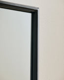 Nordal - DOWNTOWN spejl, L – sort – B51 × D4 × H150 cm