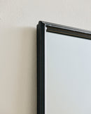 Nordal - DOWNTOWN spejl, L – sort – B51 × D4 × H150 cm