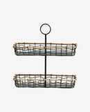 Nordal - HANA opbevaring, 2 hylder - metal