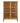 Zamora,Vitrineskab, 2 glaslåger, 2 hylder, eg/egefiner/hærdet glas, 40x90x126 cm - Bolig og Haven