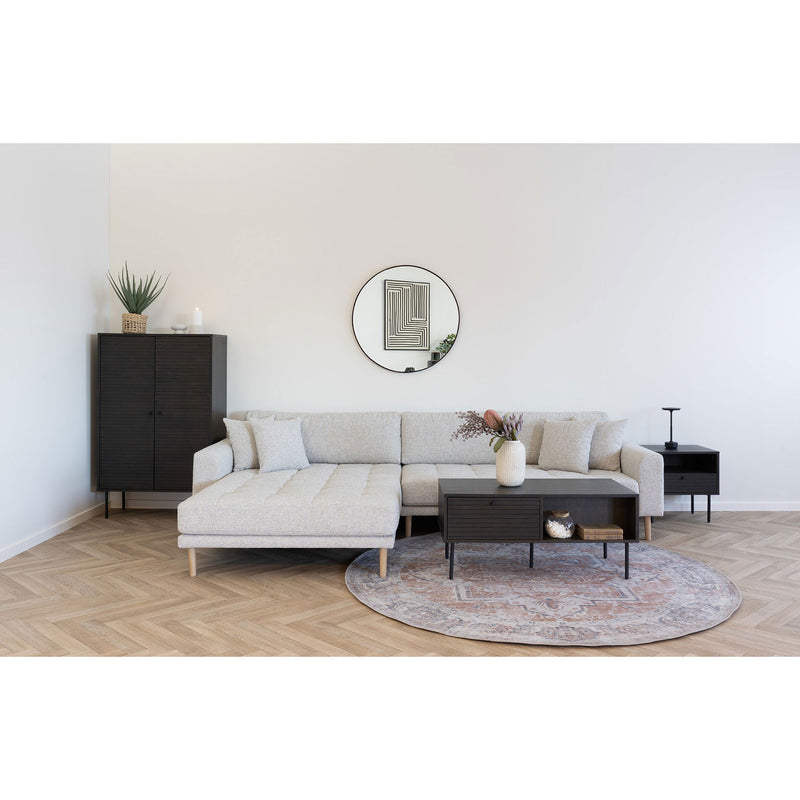 House Nordic - Kyoto Vitrineskab, Mørk egefiner, 80x40x130cm