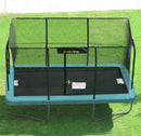 Jumpking - Trampolin Rektangulær - 366 x 244 cm, inkl. sikkerhedsnet og stige