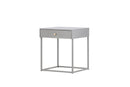 Venture Home - Bakal sengebord, lysegrå metal, 50x41x43cm