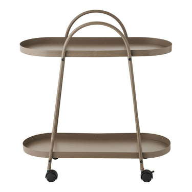 House Nordic - Empoli Barvogn – 2 Hylder – Brun Stål – 27,5 x 60 x 64 cm - Bolig og Haven