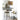 House Nordic - Empoli Barvogn – 2 Hylder – Brun Stål – 27,5 x 60 x 64 cm - Bolig og Haven