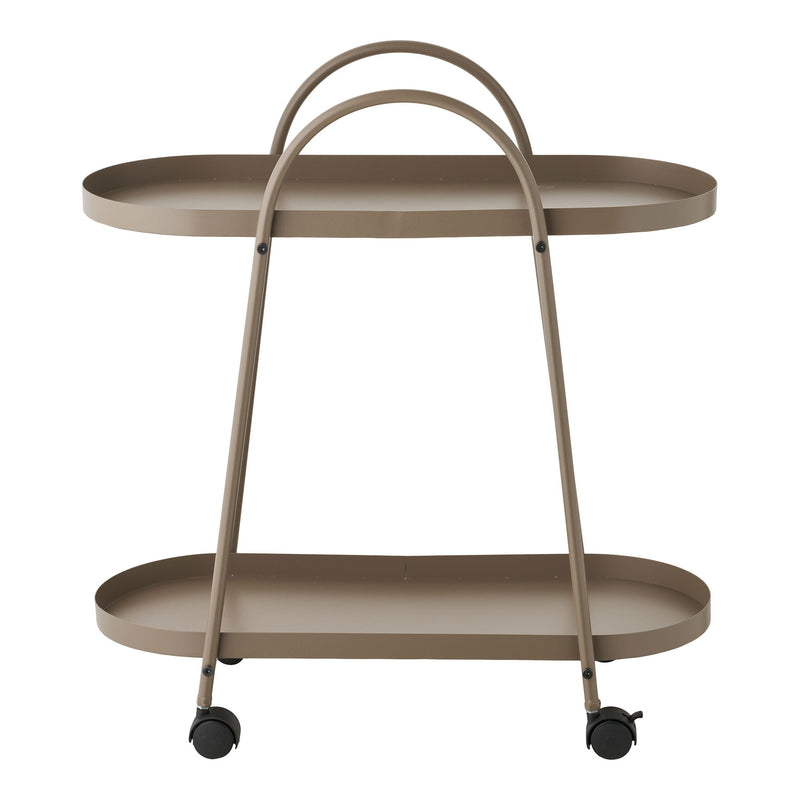 House Nordic - Empoli Barvogn – 2 Hylder – Brun Stål – 27,5 x 60 x 64 cm