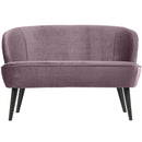 SARA SMALL SOFA VELVET WARM LILAC