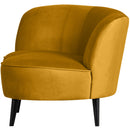SARA LOUNGE ARMCHAIR LEFT VELVET OCHRE