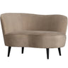 SARA LOUNGE ARMCHAIR LEFT VELVET KHAKI
